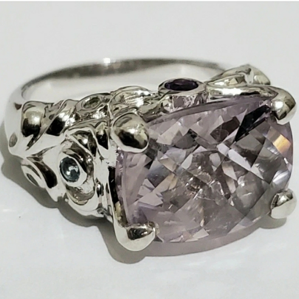 Victoria Wieck Designer Signed Kunzite Ring